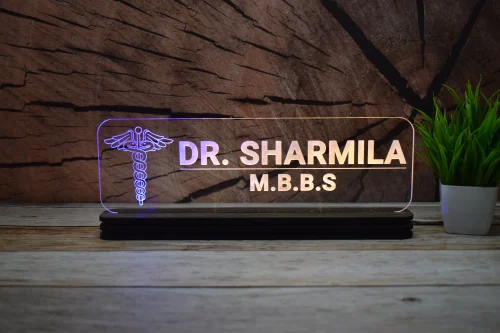 Name Board - Desktop LED Base